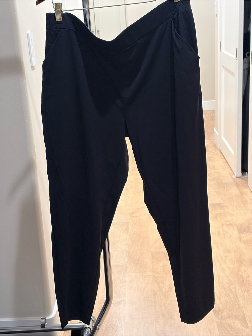 By Soma. Black Jogger Pants. Elastic waist, pockets and very soft, relaxed fit.